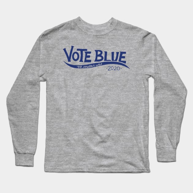 Vote blue 2020 Long Sleeve T-Shirt by bubbsnugg